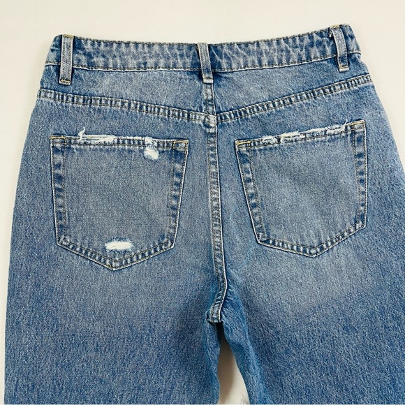 Flying Monkey Highrise Stretch Distress Faded 100% Cotton Skinny Jean Size 28 - Picture 8 of 15